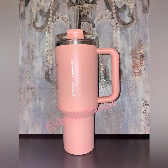 Stanley Other - Starbucks X Stanley Summer 2023 40 oz pink peachy color Live Show Feature